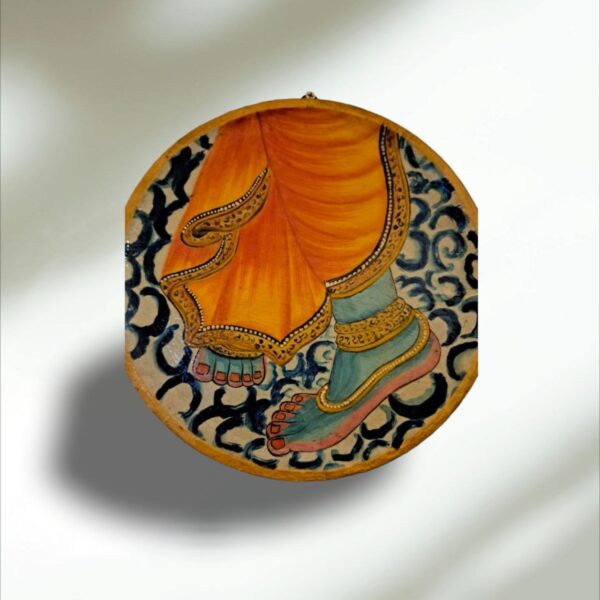 Wooden Wall Plates with Handcrafted Artwork