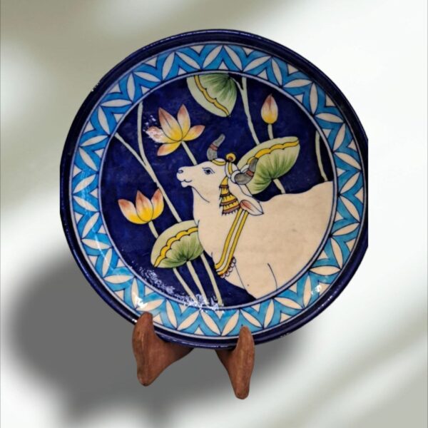 Artistic pottery wall plates for sale